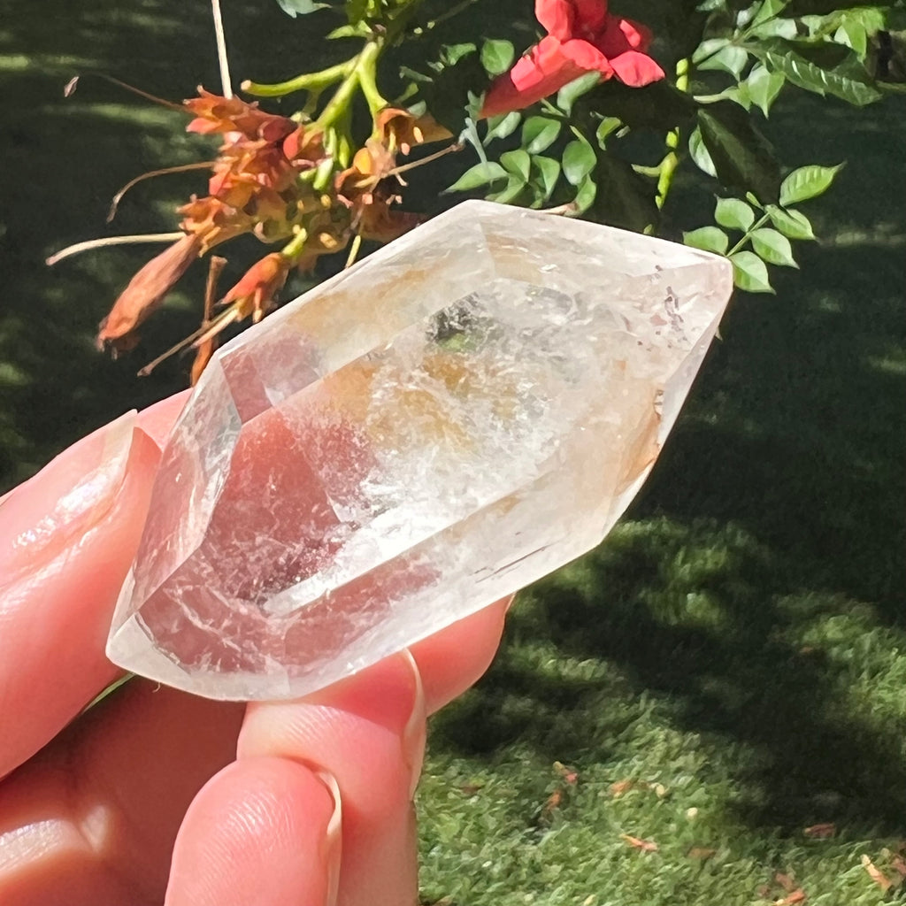 Dublu varf cristal de stanca/cuart incolor model mini10, pietre semipretioase - druzy.ro 3