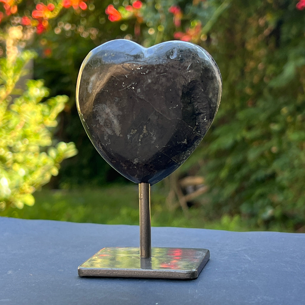 Inima ametist stand model 10, calitate +AAA, geoda ametist Urguay, pietre semipretioase - druzy.ro 4 
