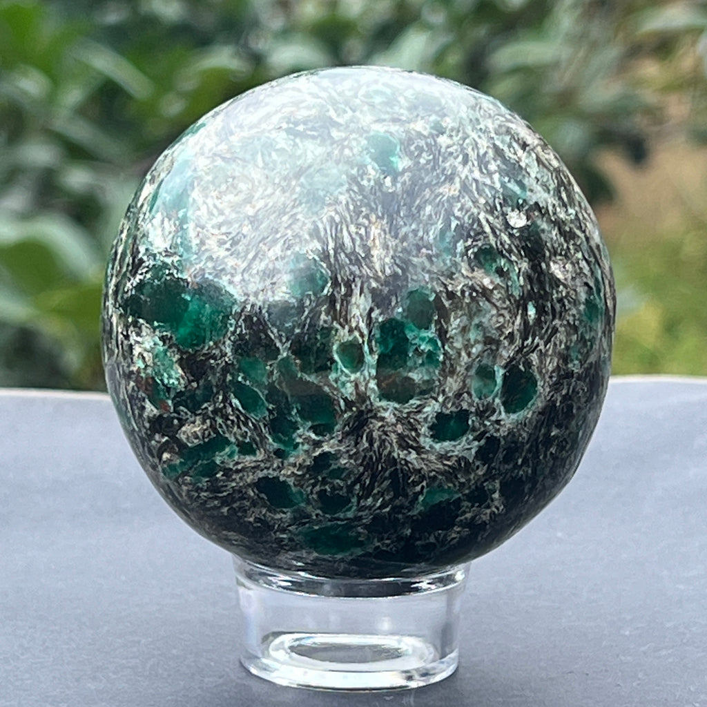 Sfera smarald in matrice model 2, pietre semipretioase - druzy.ro 3 