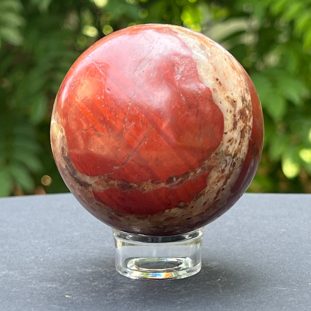 Sfera jasp rosu din Zimbabwe m1, pietre semipretioase - druzy.ro 4 