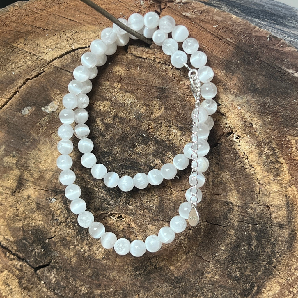Colier selenit Purity #63, pietre semipretioase - druzy.ro 4 