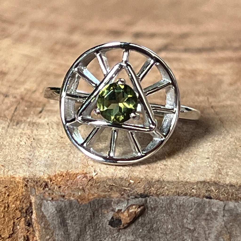 Inel moldavit din argint | Model 1, pietre semipretioase - druzy.ro 2 