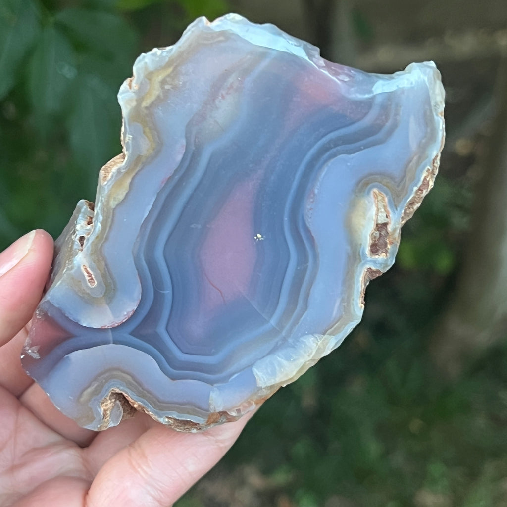 Nodul agat de Botswana, agat river, unicat | Model XL3, pietre semipretioase - druzy.ro 2 