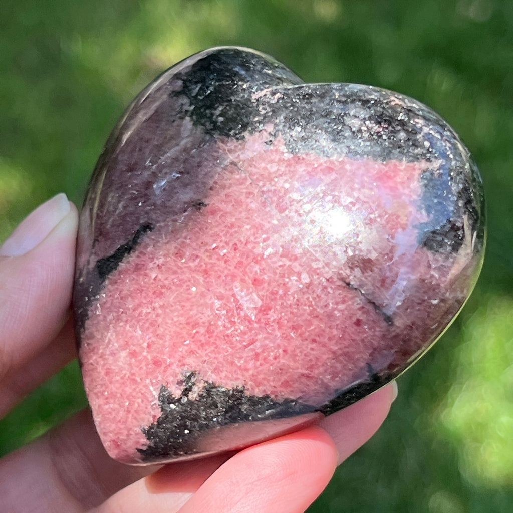 Inima rodonit Madagascar | Model 6, pietre semipretioase - druzy.ro 3 