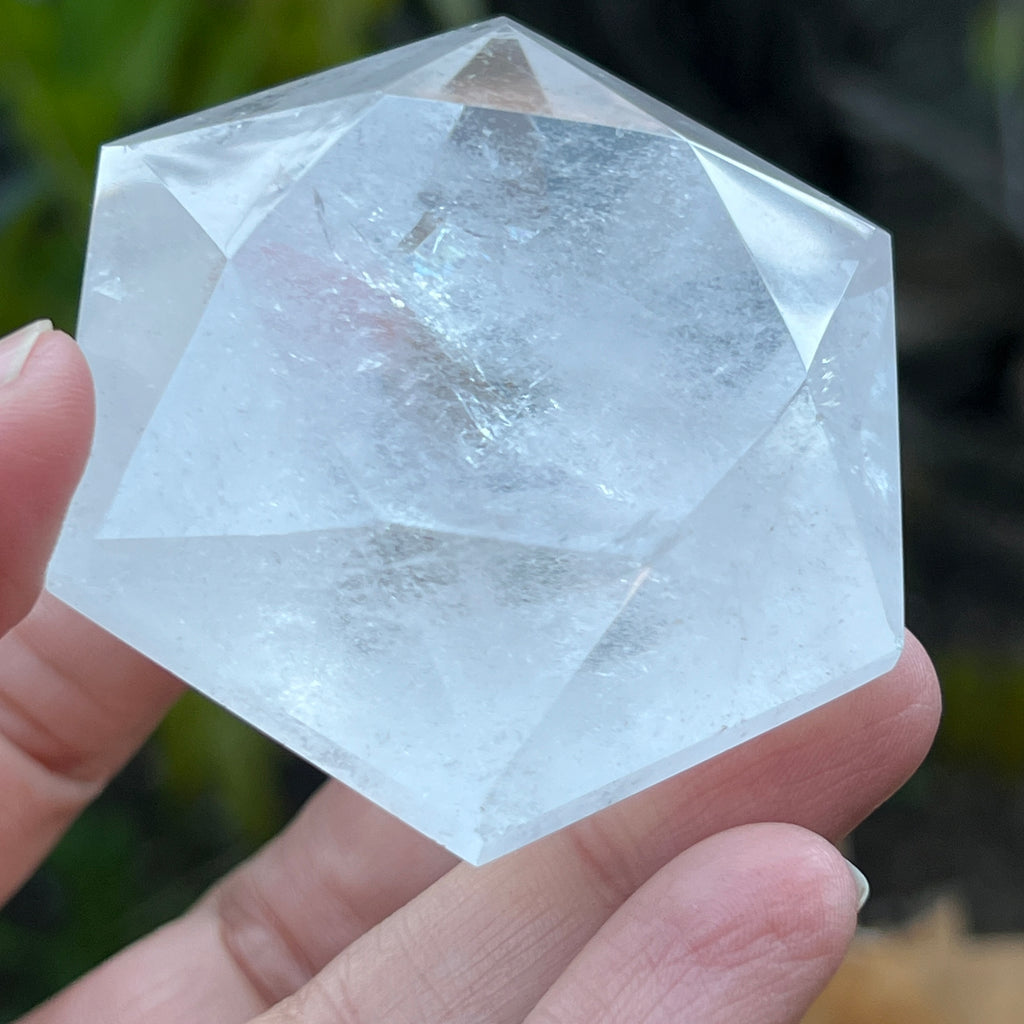 Cuart forma diamant cristal de stanca/cuart incolor model 9 A, pietre semipretioase - druzy.ro 5 