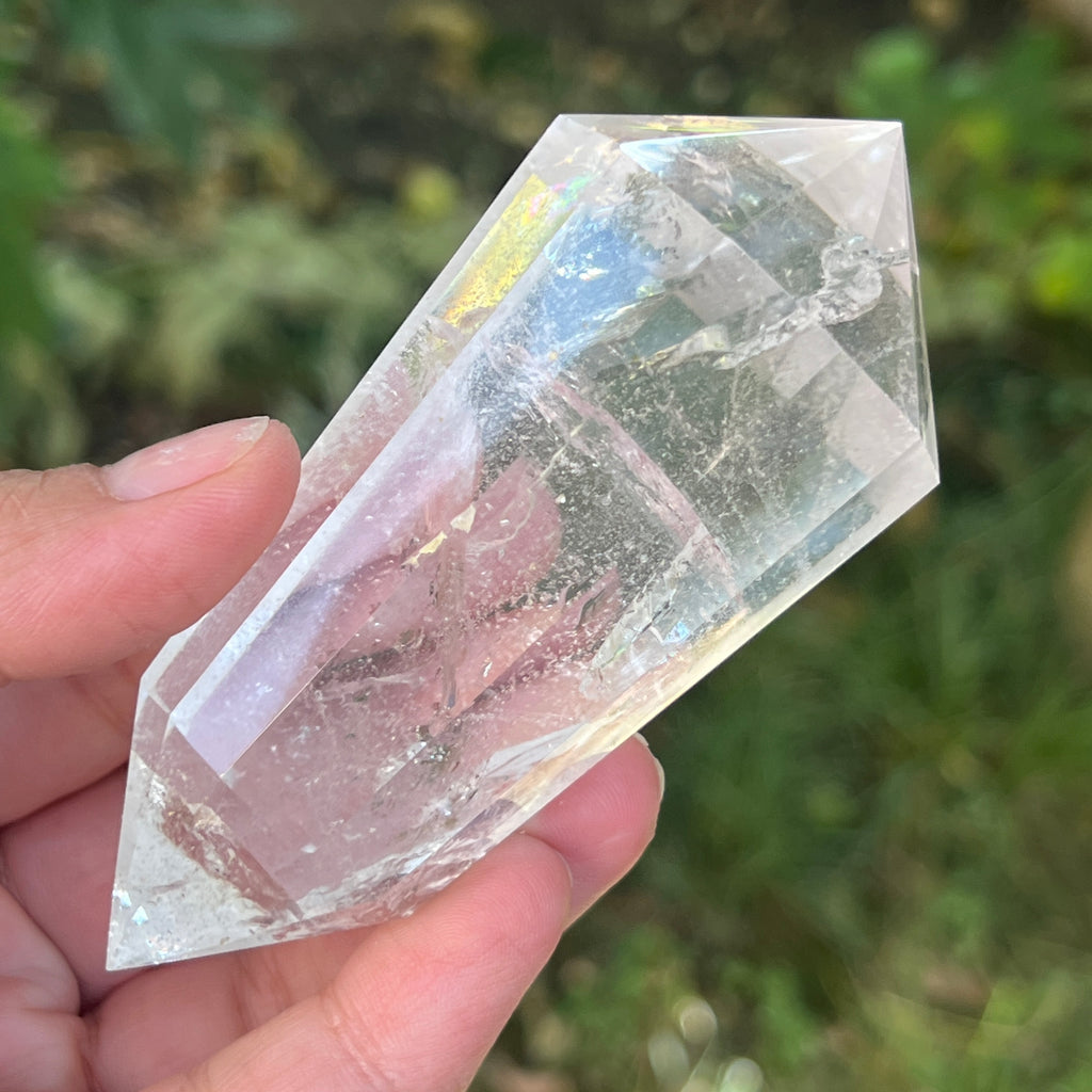 Bagheta cuart vogel, 12 fete, Brazilia model 29, pietre semipretioase - druzy.ro 2 