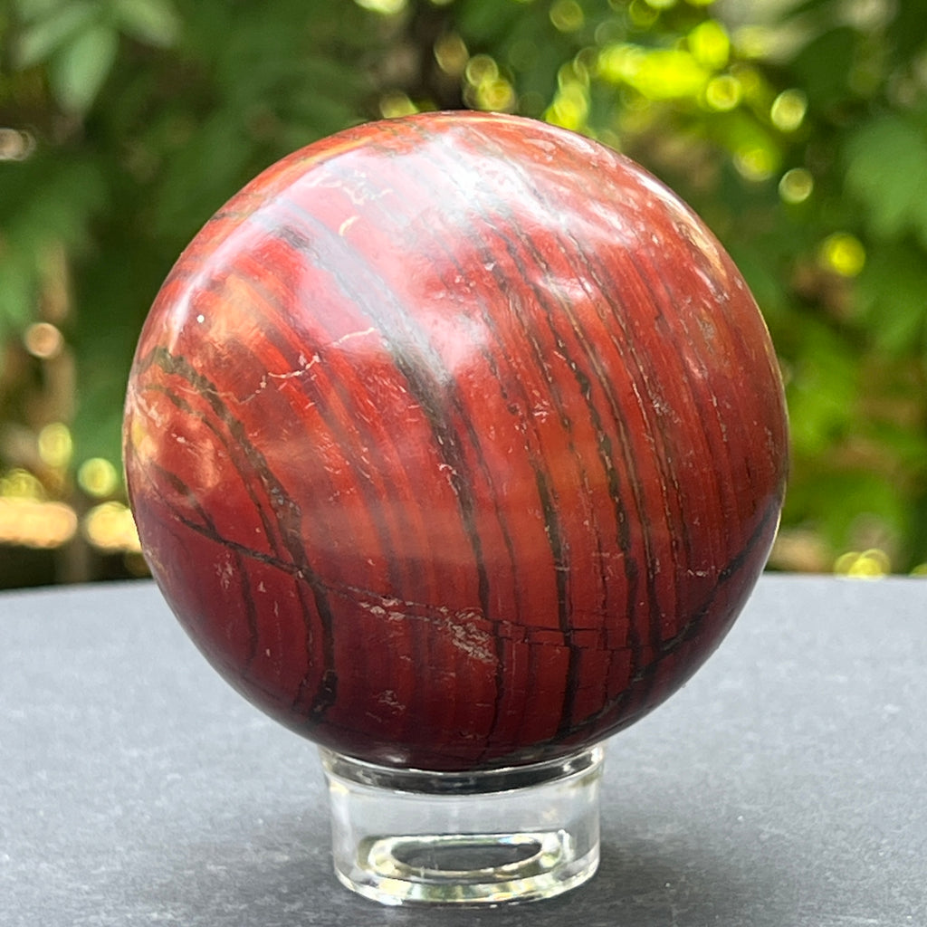 Sfera jasp rosu din Zimbabwe m4, pietre semipretioase - druzy.ro 7 