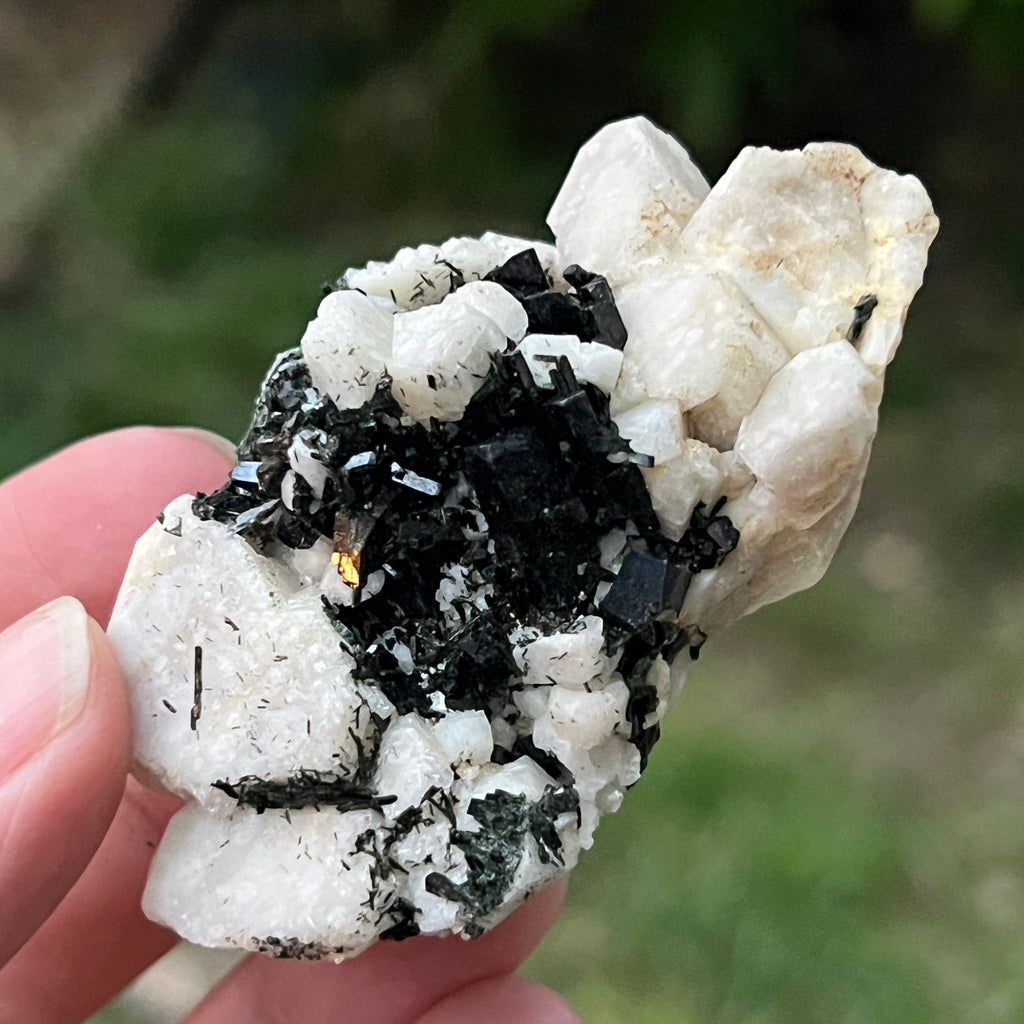Cluster egirin mini cuart fumuriu/negru Zomba m1, pietre semipretioase - druzy.ro 1 
