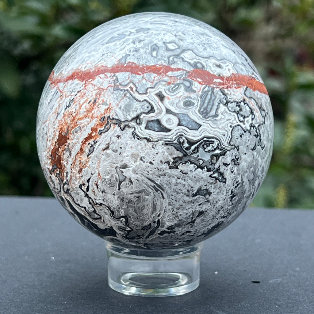 Sfera jasp Picasso model 1, pietre semipretioase - druzy.ro 4 