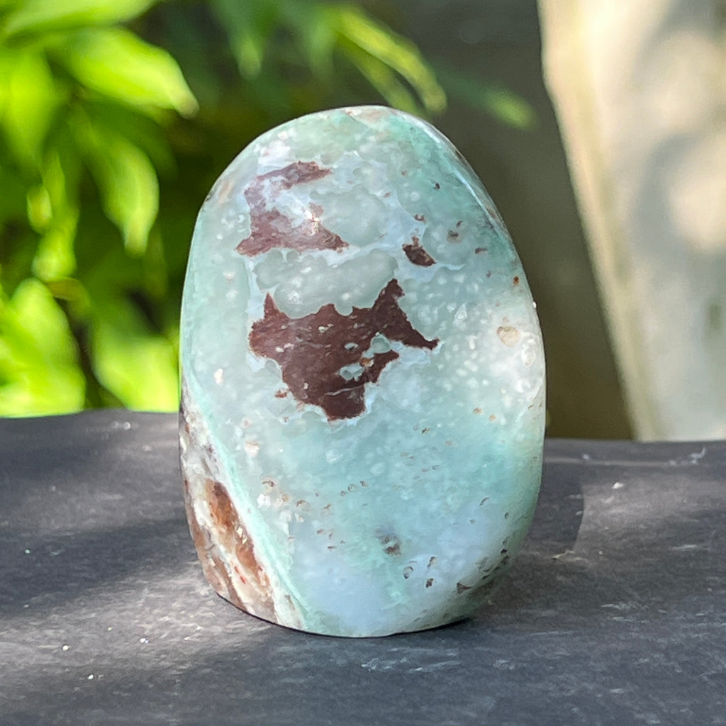 Calcedonie cu crom albastru-verzuie din Zimbabwe -forma libera| Model 2, pietre semipretioase - druzy.ro 2 