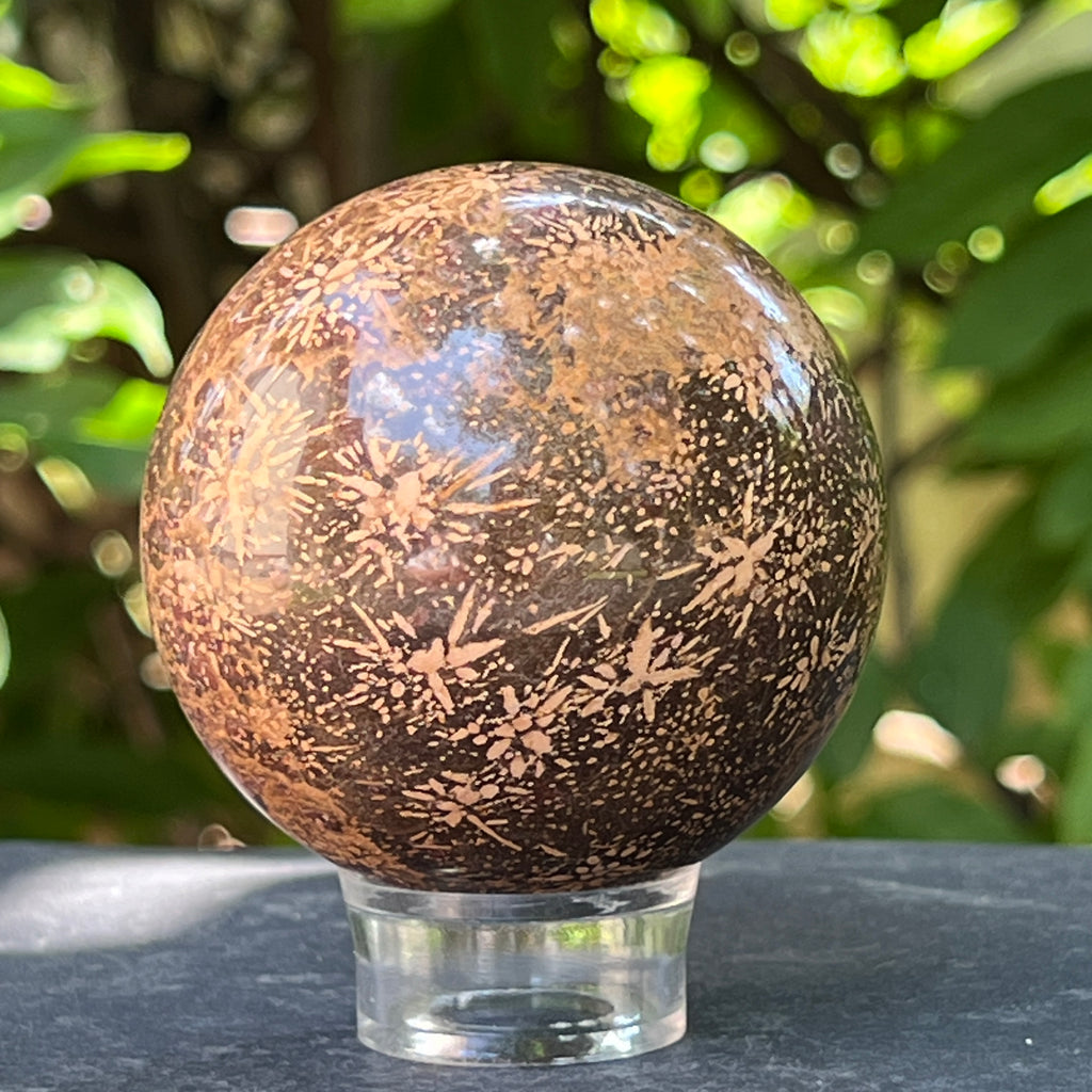 Sfera Starburst jasp | Model 5, pietre semipretioase - druzy.ro 7 