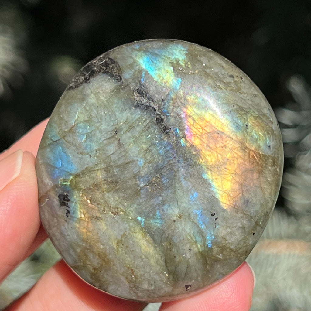 Labradorit palm stone m21, druzy.ro, cristale 2