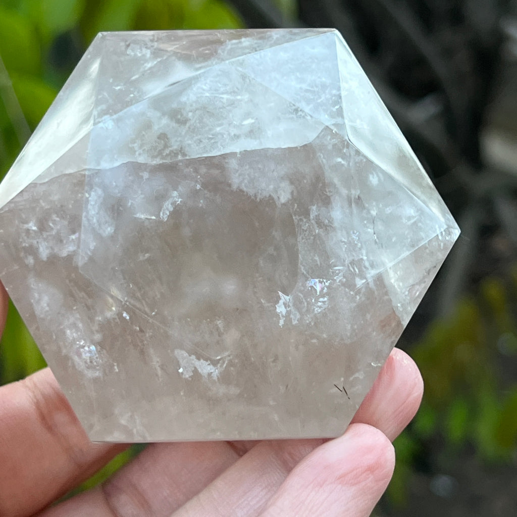 Cuart fumuriu forma diamant m2, pietre semipretioase - druzy.ro 1 