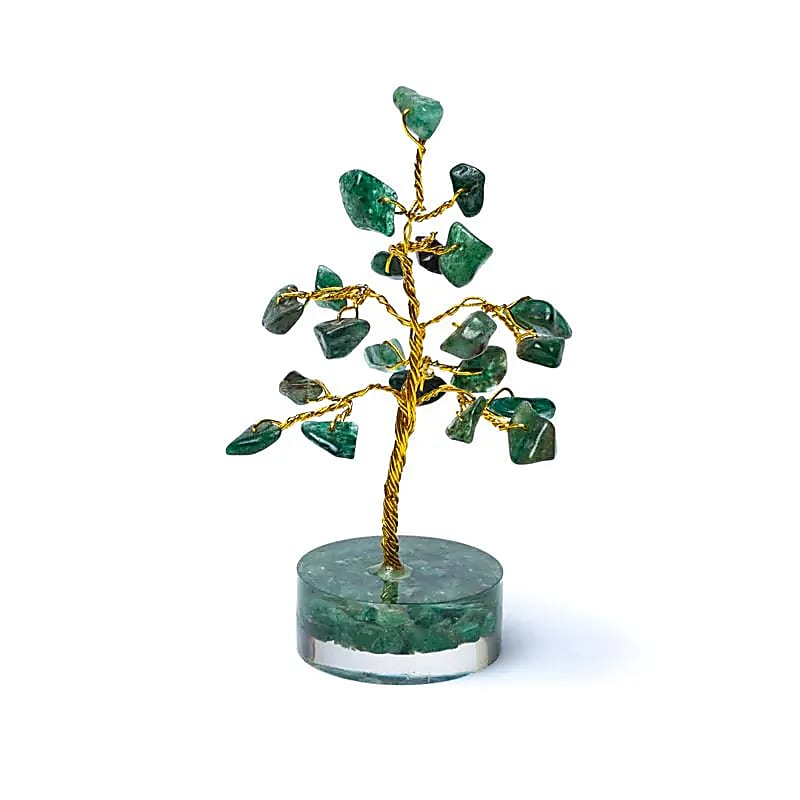 Copac Feng Shui din aventurin verde – Tree of Life, 8 cm, pietre semipretioase - druzy.ro 1 