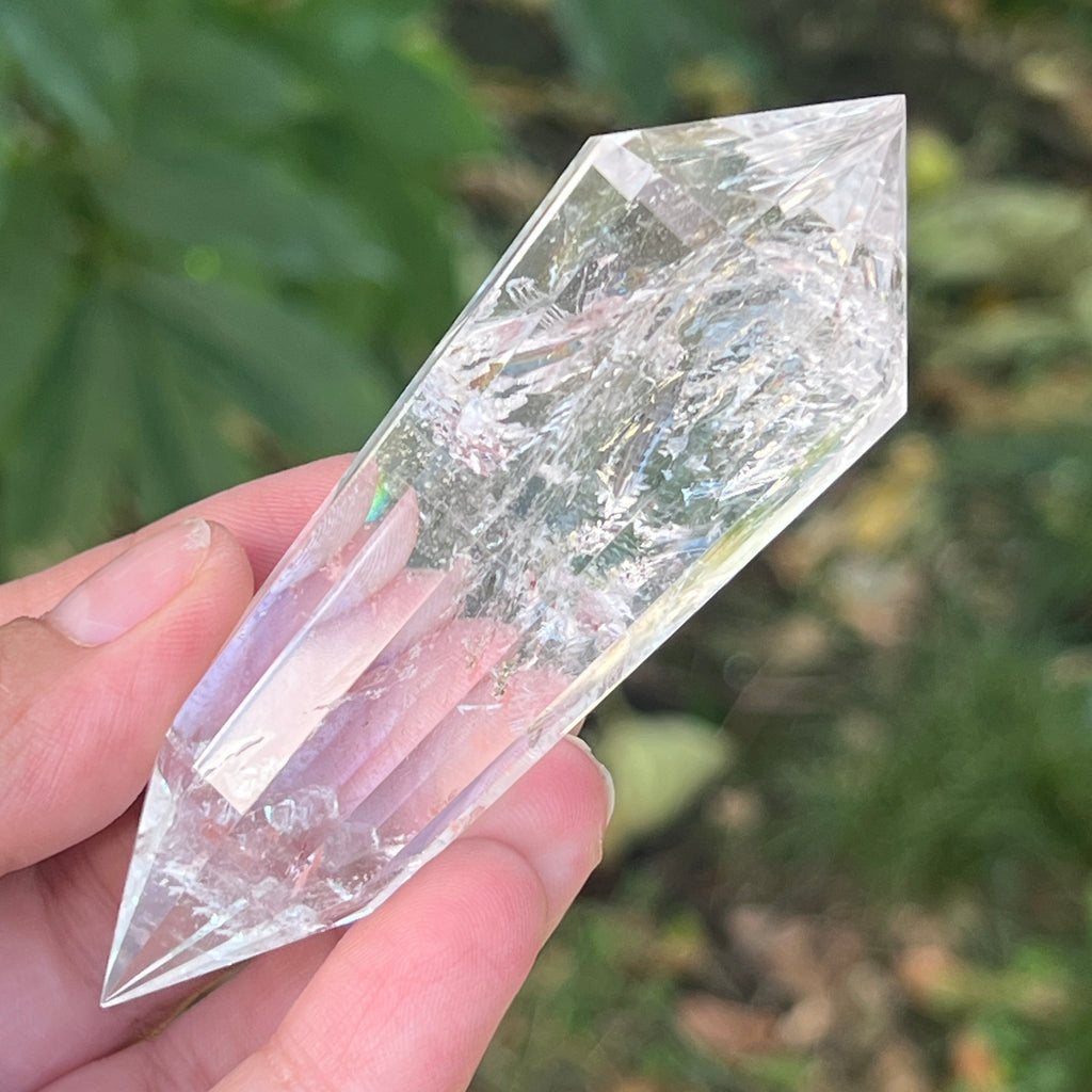 Bagheta cuart vogel, 12 fete, Brazilia model 31, pietre semipretioase - druzy.ro 2 