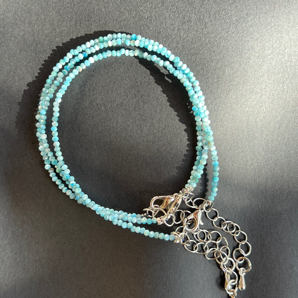 Bratara larimar 2 mm, pietre semipretioase - druzy.ro 2 