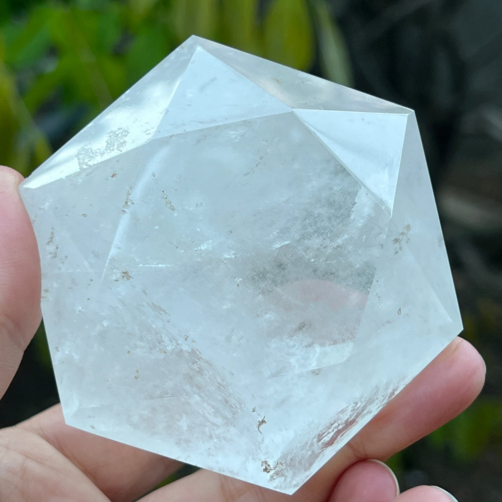 Cuart forma diamant caliate extra, cristal de stanca/cuart incolor m9, pietre semipretioase - druzy.ro 2 