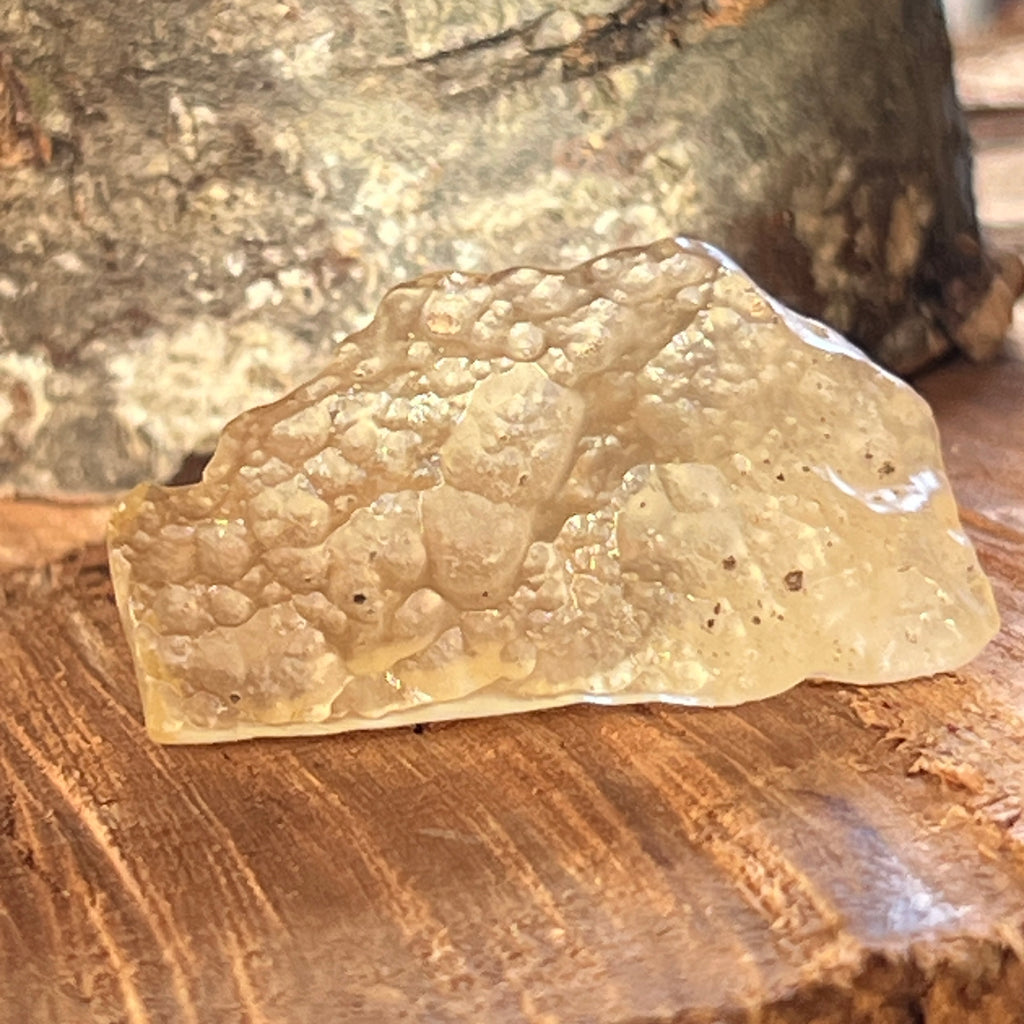 Tectita aurie sticla desertului Libia piatra bruta model 10, calitate AAA, pietre semipretioase - druzy.ro 3 