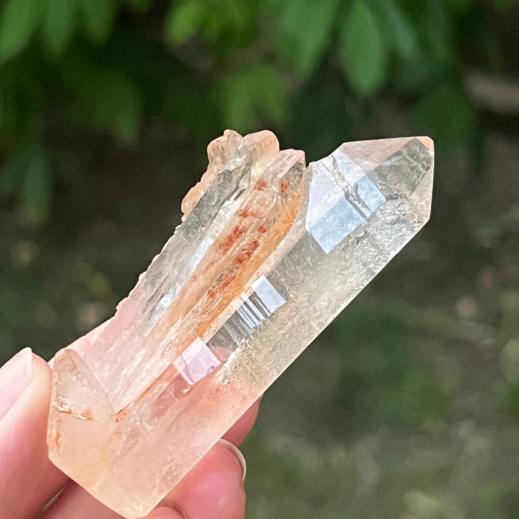 Cristal de cuarț cu incluziuni de goethit brun-portocaliu | Model 6, pietre semipretioase - druzy.ro 4 