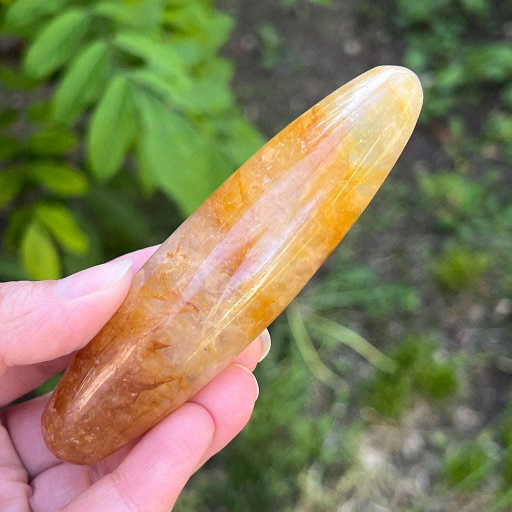 Bagheta golden healer, cuart lamaie model 3, pietre semipretioase - druzy.ro 5 