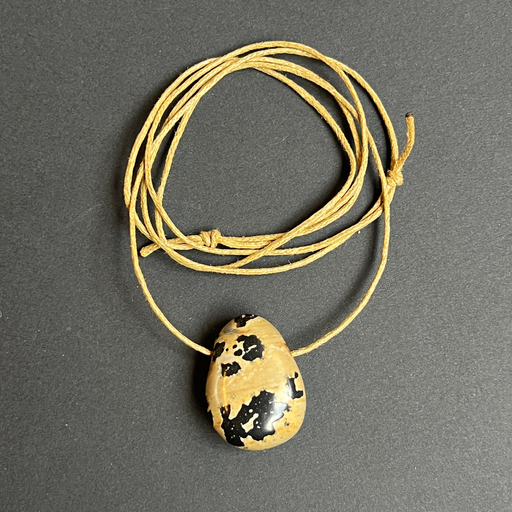 Colier pandantiv jasp arctic norvegian DROP, pietre semipretioase - druzy.ro 2 