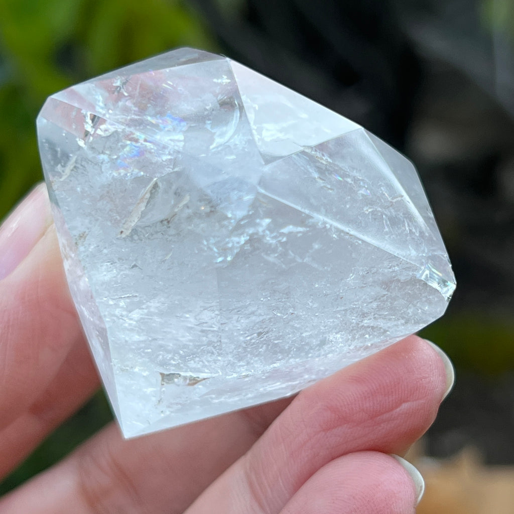 Cuart forma diamant cristal de stanca/cuart incolor model 4A, pietre semipretioase - druzy.ro 12 