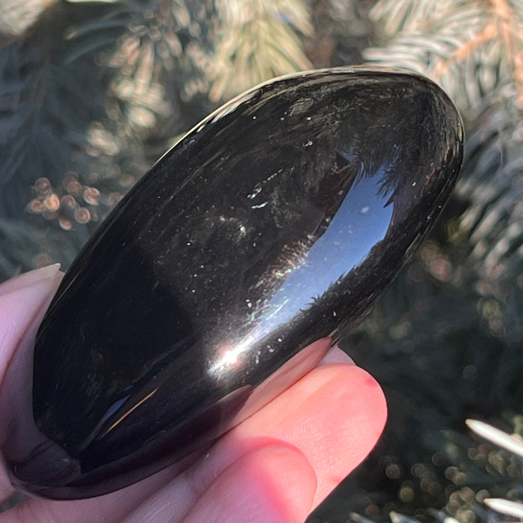 Obsidian curcubeu palmstone L model 5, pietre semipretioase - druzy.ro 11 