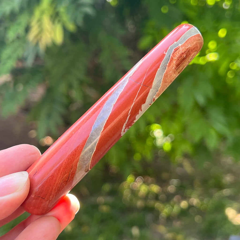 Bagheta jasp rosu, pietre semipretioase - druzy.ro 1 