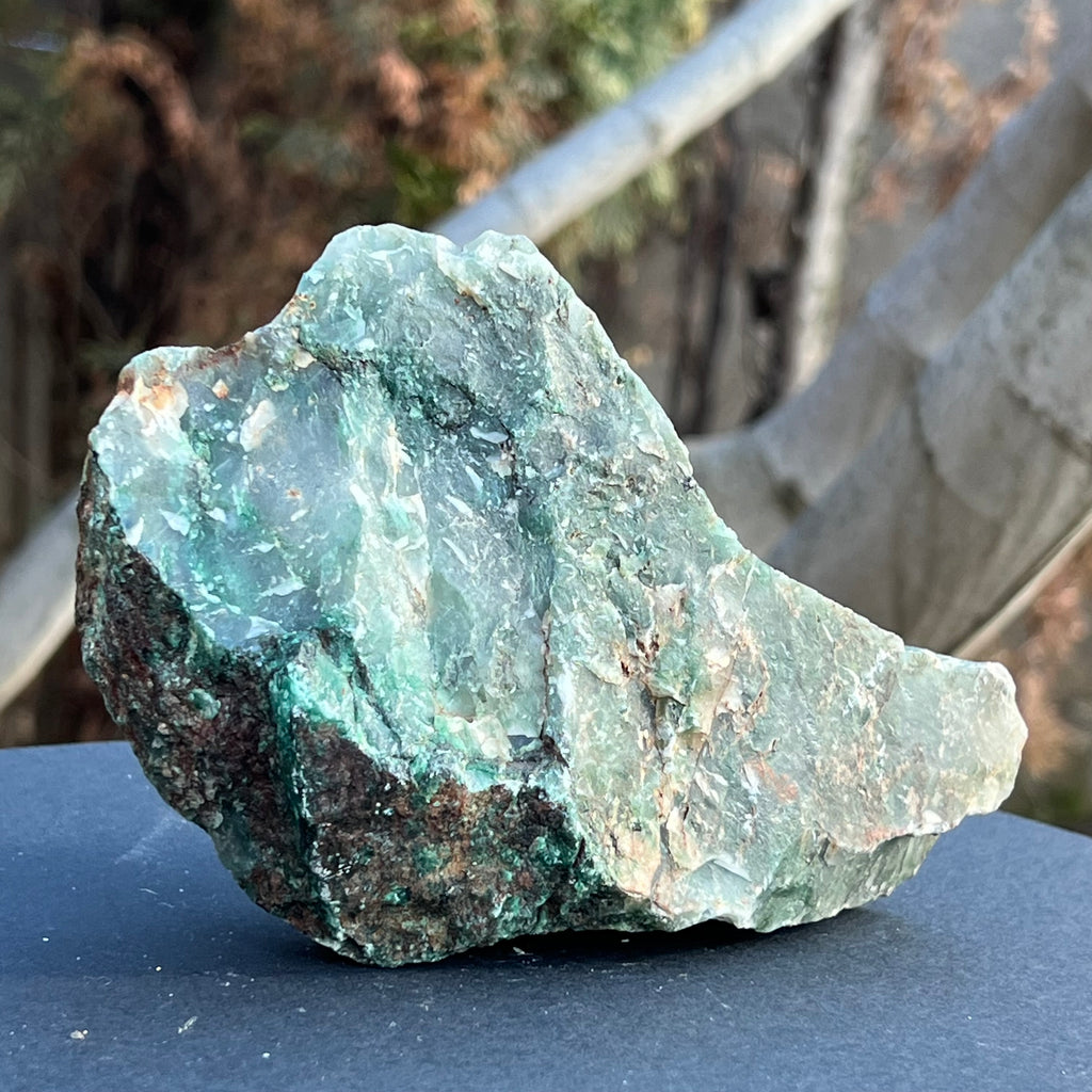 Jad verde piatra bruta model XL4, druzy.ro, cristale 1