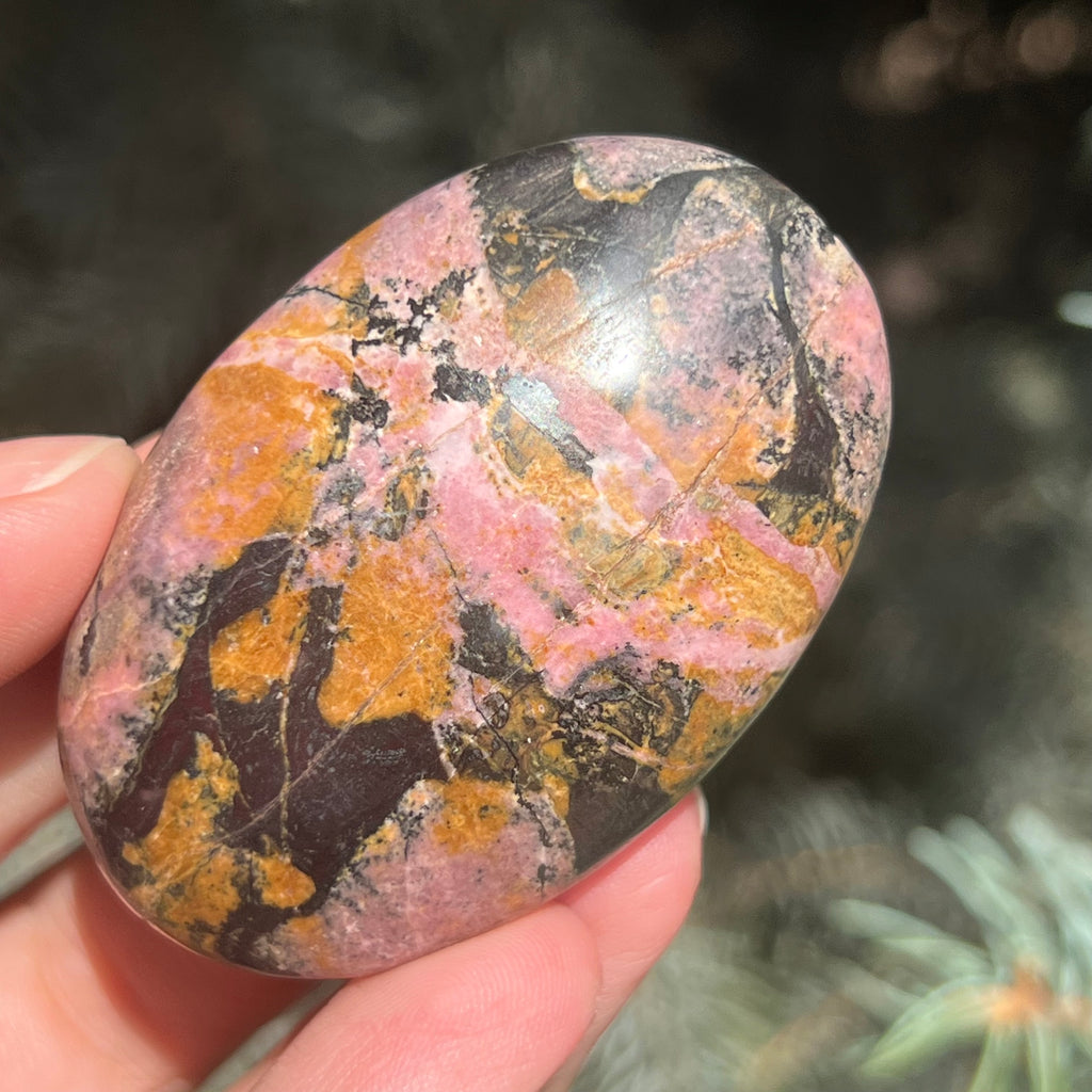 Palmstone rodonit Pakistan model 3, druzy.ro, pietre semipretioase 1