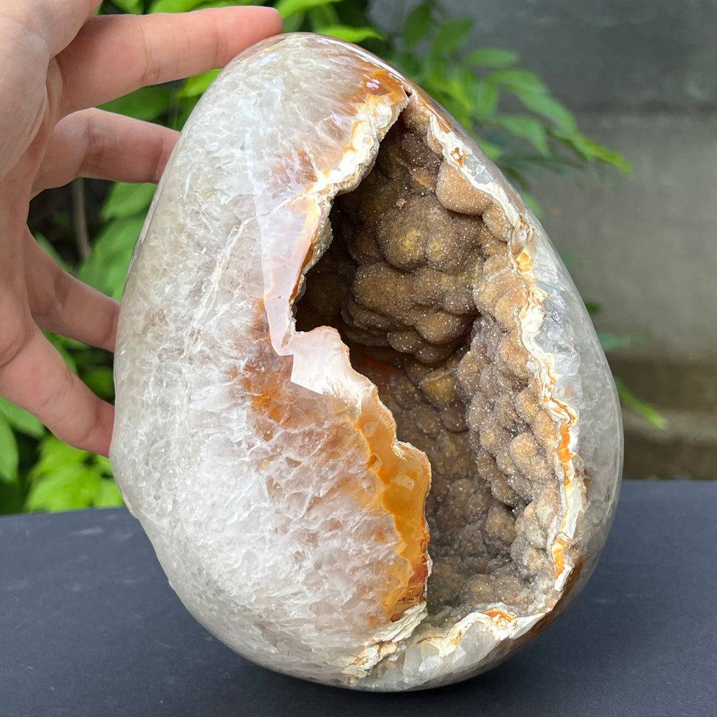 Ou Geoda calcedonie botroidala in agat, pietre semipretioase - druzy.ro 3 