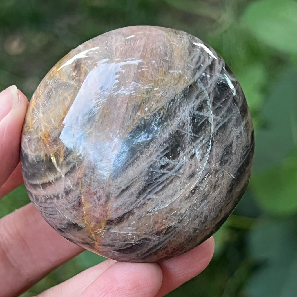 Palmstone piatra lunii somon gri | Model 8, pietre semipretioase - druzy.ro 2 