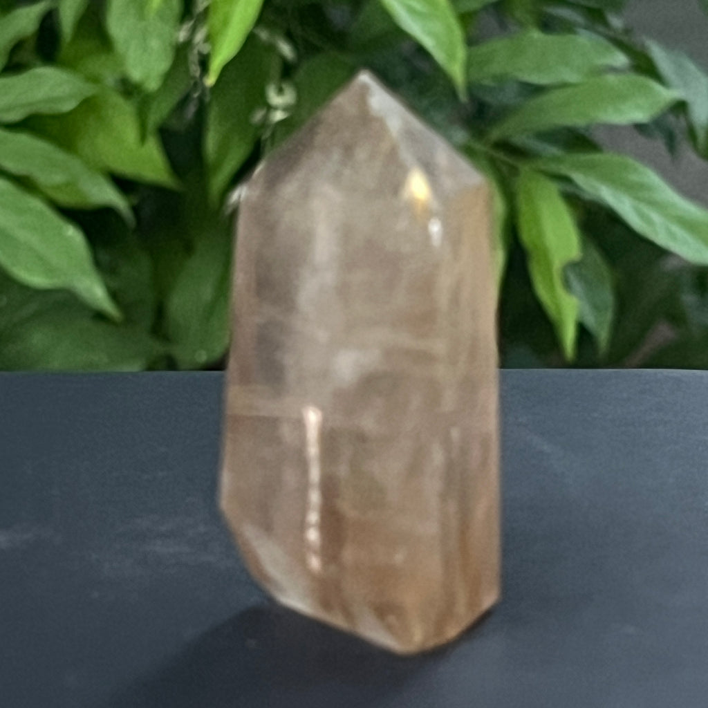 Obelisc cuart rutilat auriu | Model 8, pietre semipretioase - druzy.ro 3 
