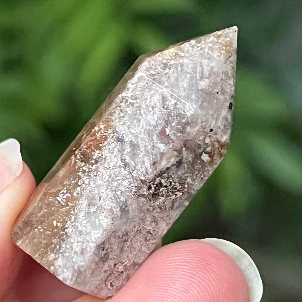 Obelisc cuart rutilat auriu | Model 1, pietre semipretioase - druzy.ro 5 