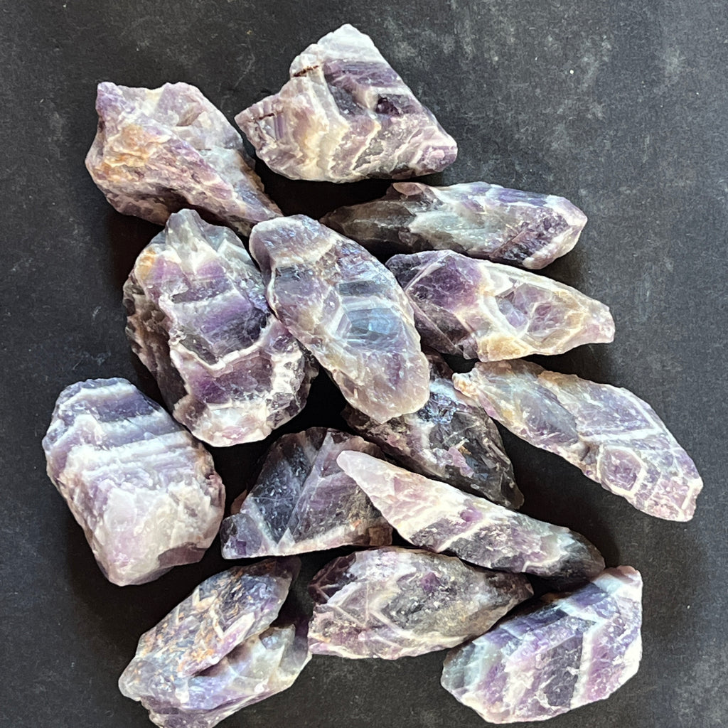 Ametist chevron piatra bruta/ varf, pietre semipretioase - druzy.ro 7 