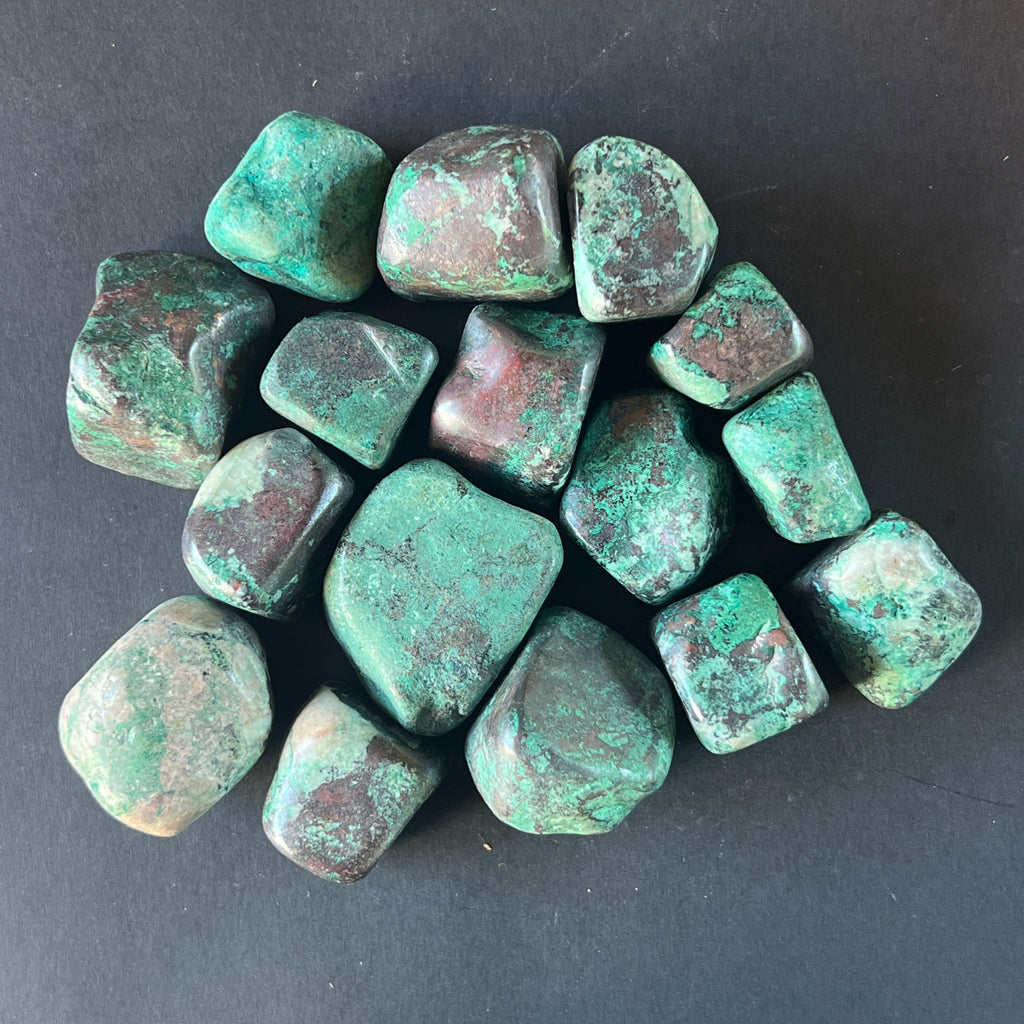 Crisocola piatra rulata m2, pietre semipretioase - druzy.ro 4 