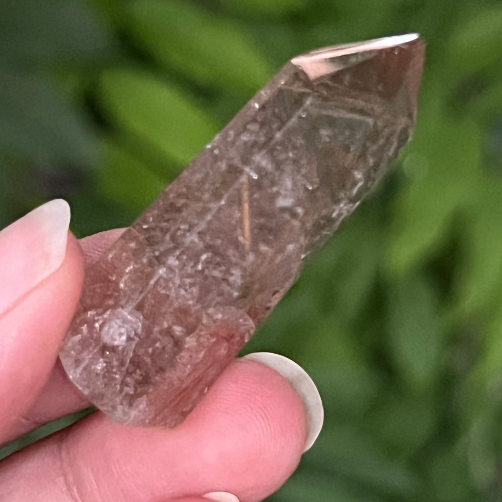 Obelisc cuart rutilat auriu | Model 11, pietre semipretioase - druzy.ro 3 