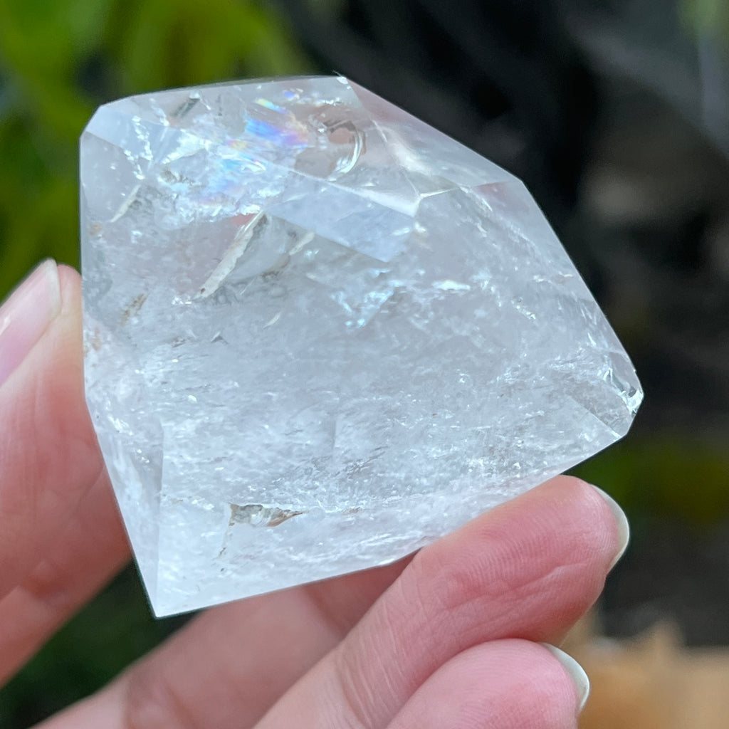 Cuart forma diamant cristal de stanca/cuart incolor model 4A, pietre semipretioase - druzy.ro 14 