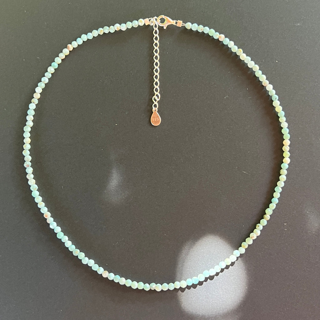 Colier larimar Maris #46, pietre semipretioase - druzy.ro 1 
