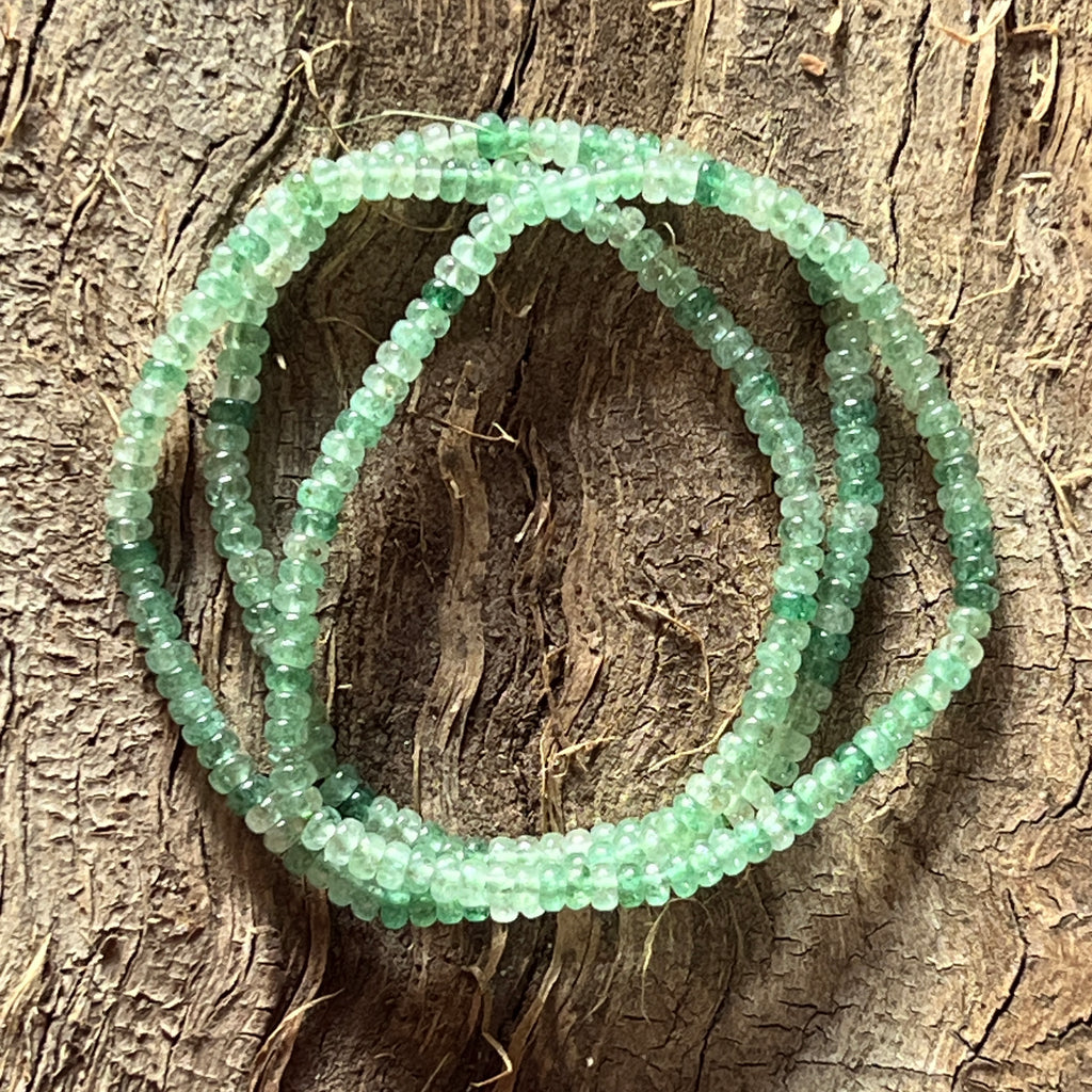 Bratara discuri aventurin verde 3 mm, pietre semipretioase - druzy.ro 1 