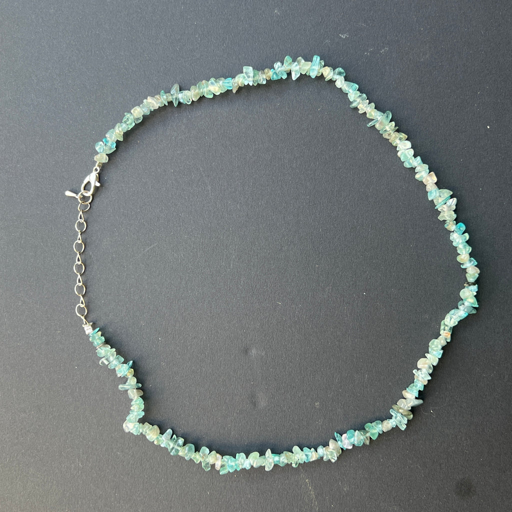 Colier chipsuri apatit deschis, pietre semipretioase - druzy.ro 2 