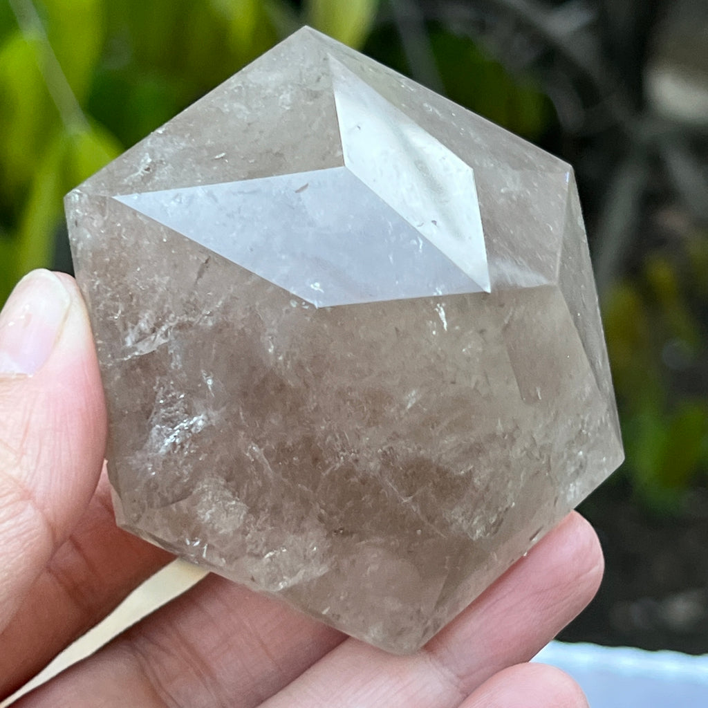Cuart fumuriu forma diamant m1, pietre semipretioase - druzy.ro 1 