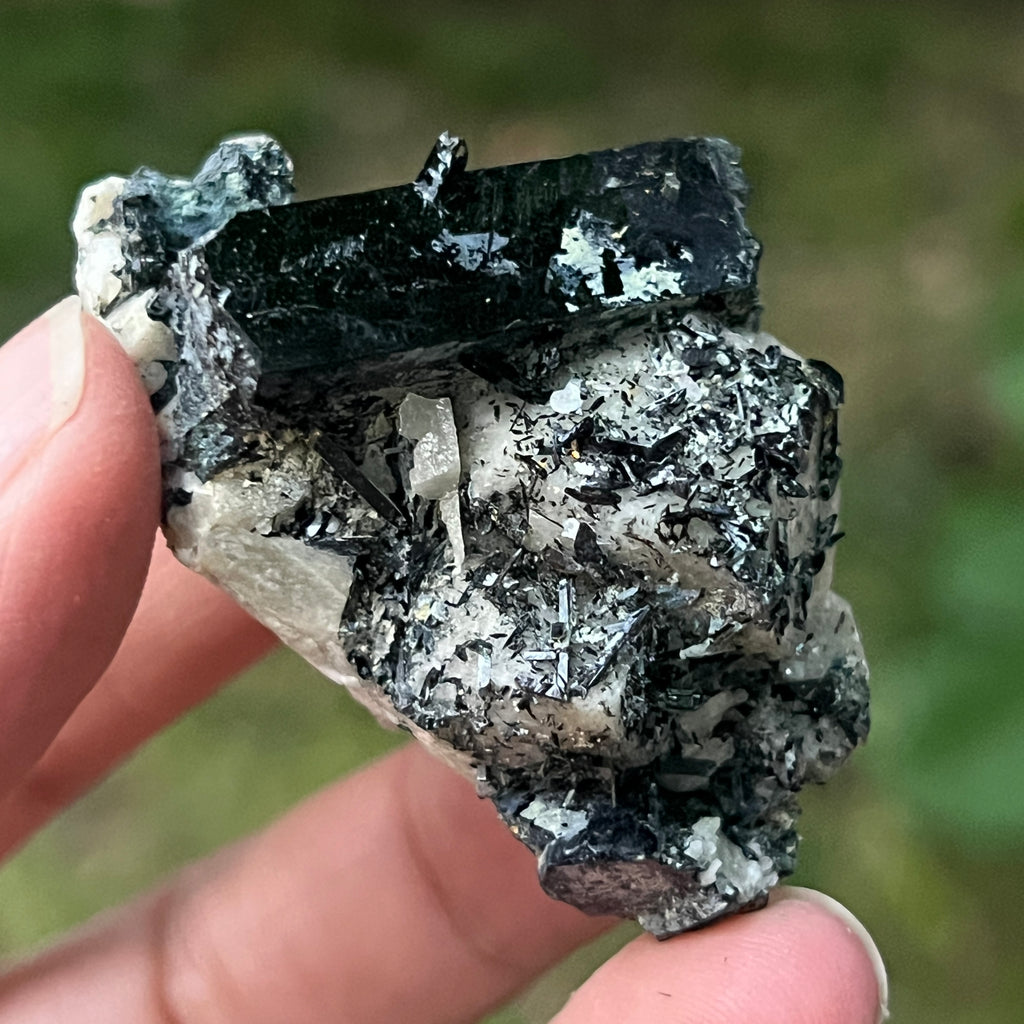 Cluster egirin mini cuart fumuriu/negru Zomba m15, pietre semipretioase - druzy.ro 3 