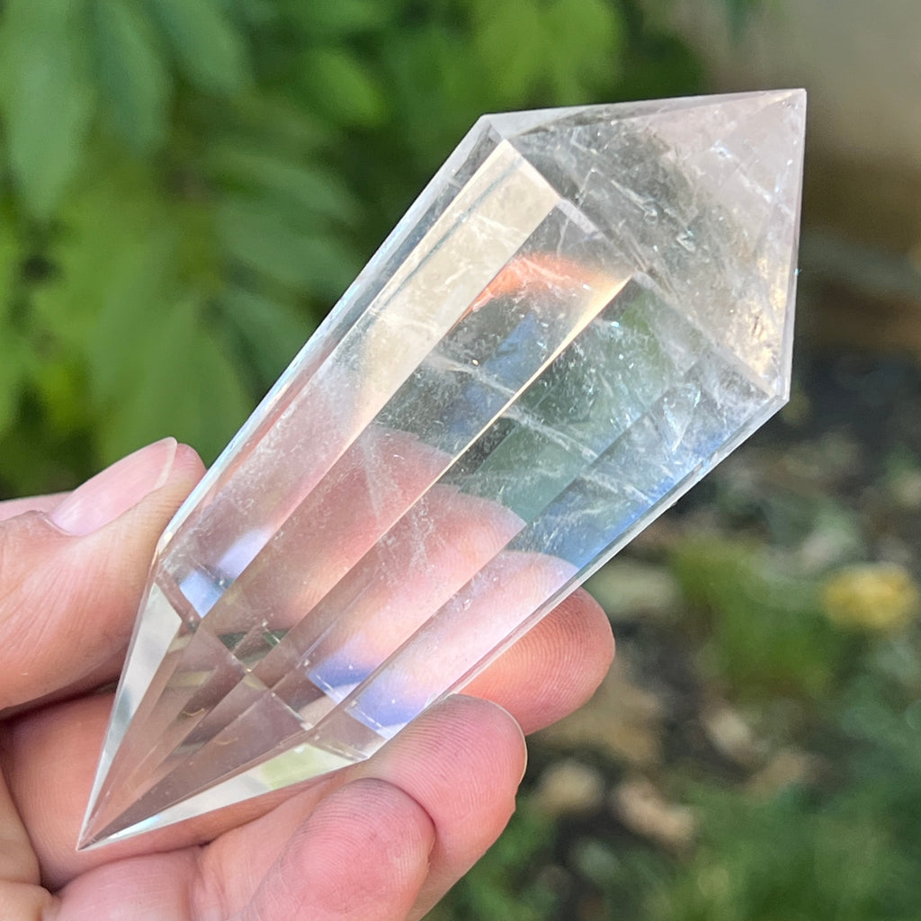 Bagheta cuart vogel, 12 fete, Brazilia model 5, pietre semipretioase - druzy.ro 2 