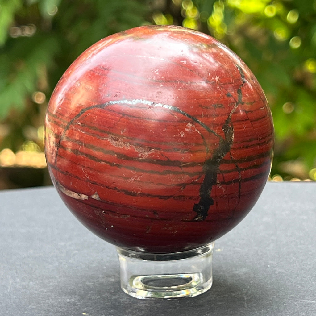 Sfera jasp rosu din Zimbabwe m4, pietre semipretioase - druzy.ro 5 