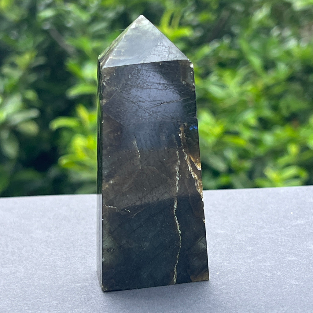 Obelisc labradorit m2, pietre semipretioase - druzy.ro 4 