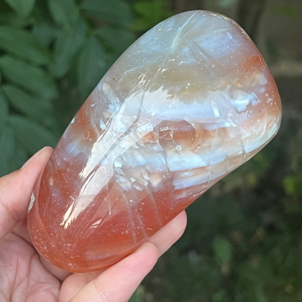 Nodul agat de Botswana, agat river, unicat | Model XL4, pietre semipretioase - druzy.ro 2 
