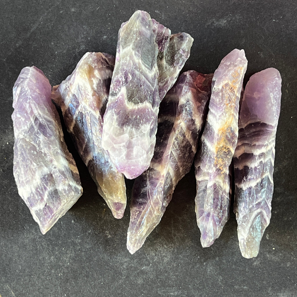 Ametist chevron piatra bruta/ varf, pietre semipretioase - druzy.ro 2 