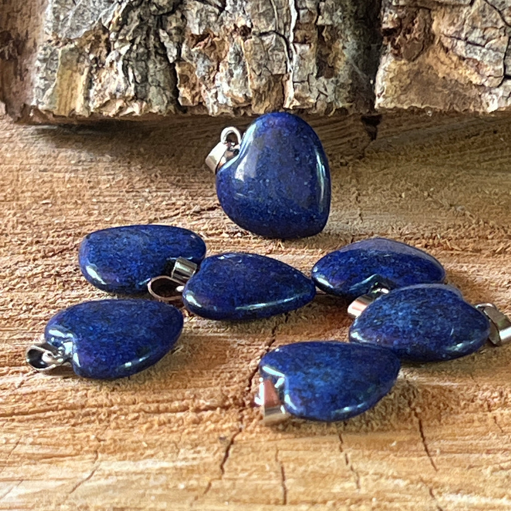 Pandantiv inima lapis lazuli, pietre semipretioase - druzy.ro 5 