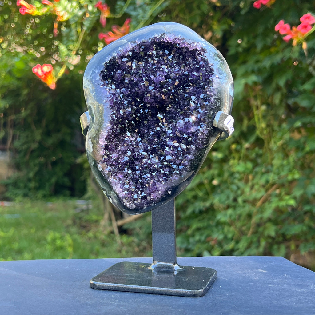 Ametist Uruguay AAA pe stand calitate +AAA, geoda ametist Urguay | Model 7, pietre semipretioase - druzy.ro 5 